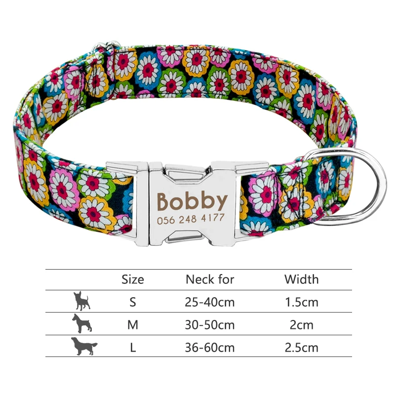 011-Red Нейлоновый ошейник для собак, персонализированный ошейник для питомцев, выгравированный идентификационный ярлык, Светоотражающий ошейник для маленьких, средних и больших собак, Питбуль, мопс - Цвет: 011-Red