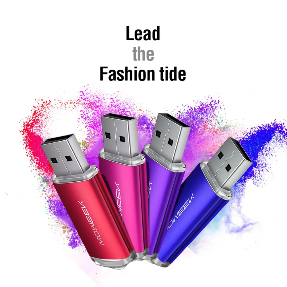 Moweek мини USB флеш-накопитель 64 ГБ флеш-накопитель 32 Гб USB флешка 128 ГБ 16 ГБ 8 ГБ 4g Флешка реальная емкость флеш-диск USB 2,0 oem пользовательский логотип
