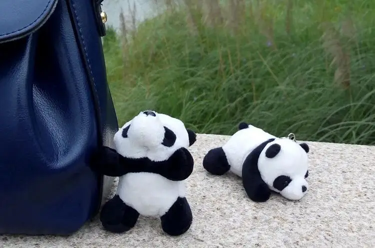 

Panda Doll Plush Toys Pendant Cute Phone Chain Accessories Bags Ornaments Toy