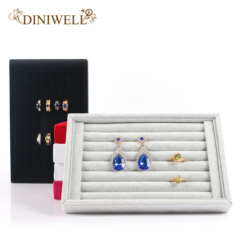 DINIWELL кольца ожерелья хранения Дисплей коробка макияж держатель чехол органайзер