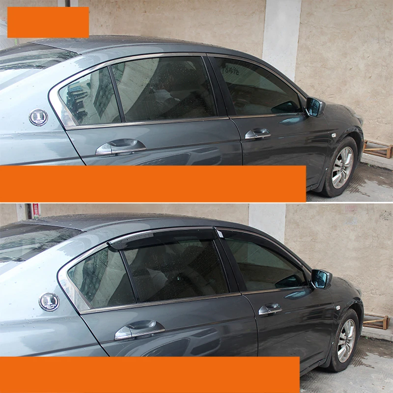 Lsrtw2017 акриловый окна автомобиля дождь щит для honda accord 2008 2009 2010 2011 2012 2013 8th accord
