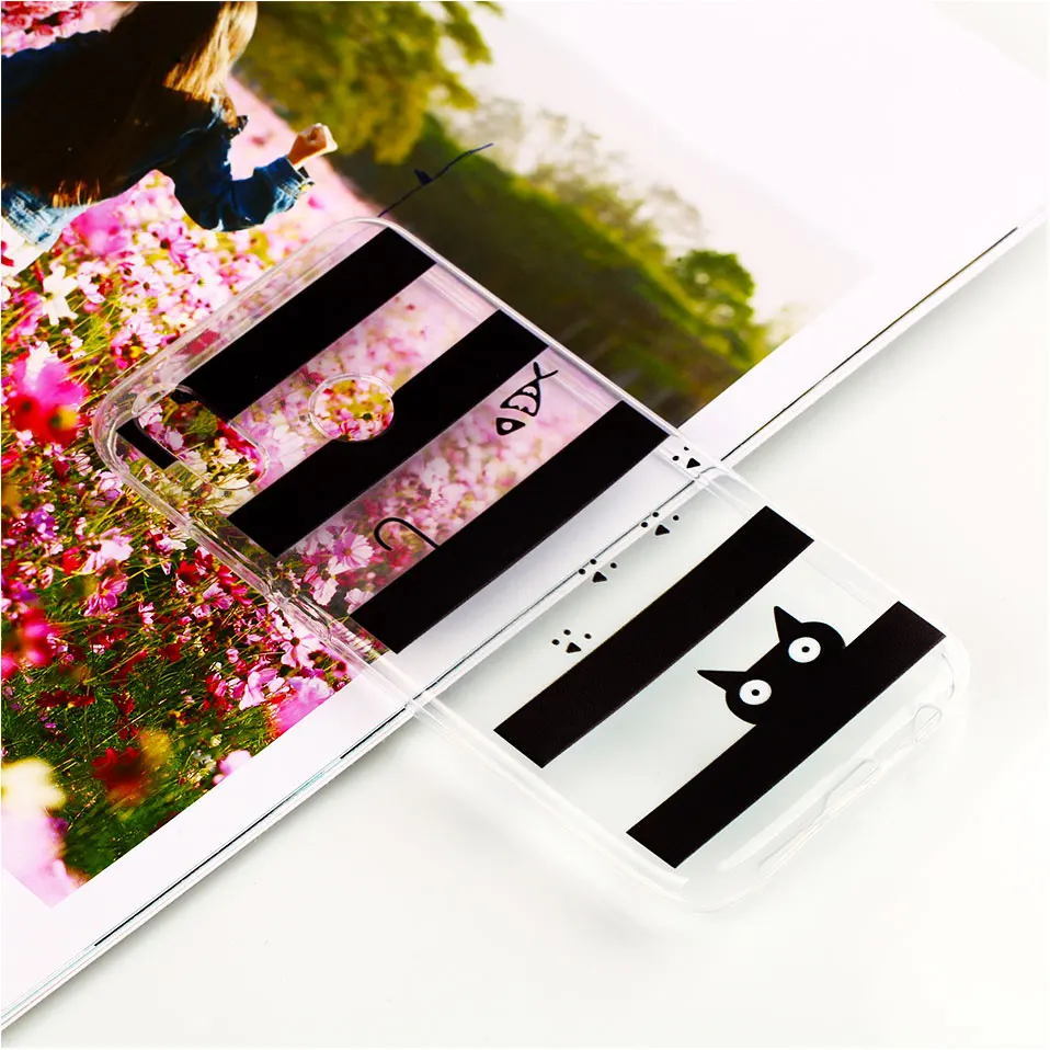 Clear TPU Phone Case For HUAWEI MATE 10 LITE Honor 9 lite Silicon P SMART Flora Printed Cover |