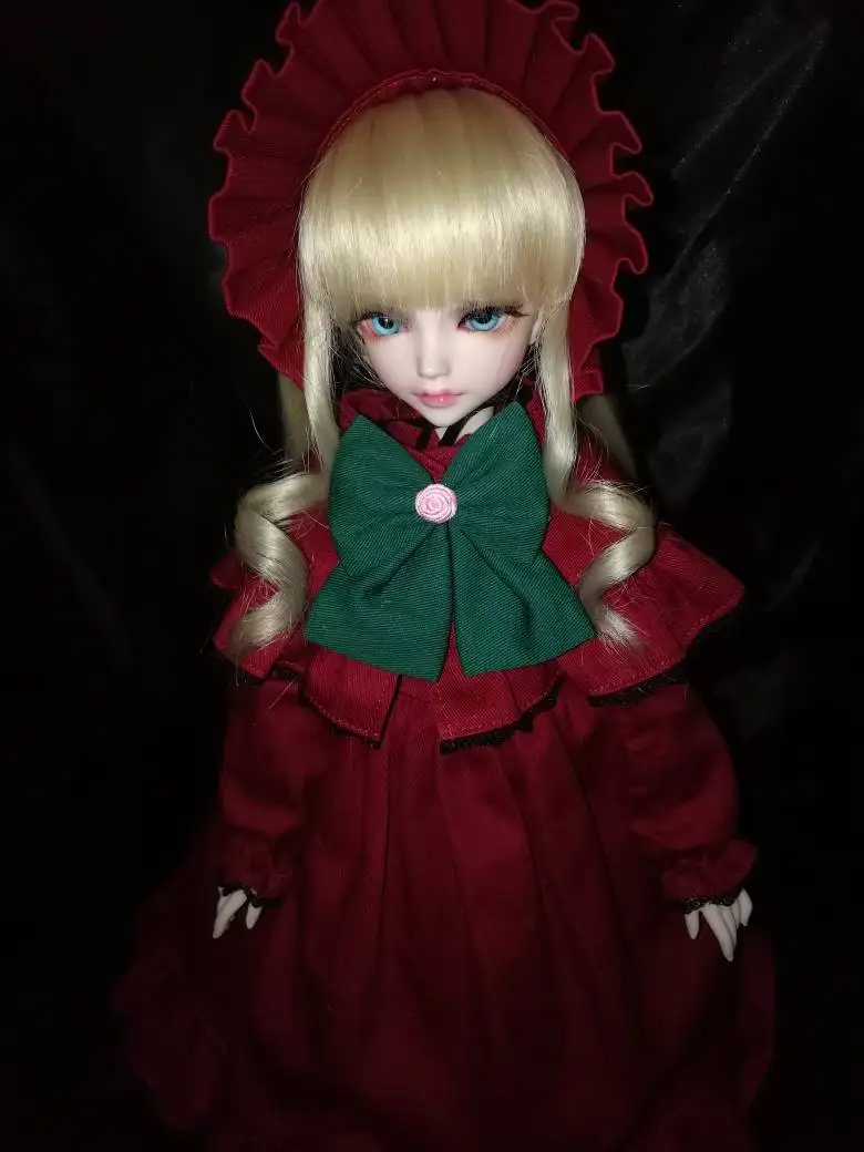 Estartek XD012 по индивидуальному заказу, ручная работа, 1/6th Rozen Maiden Shinku Платье Аниме Костюм для BJD Кукла фигурку Косплэй "сделай сам"