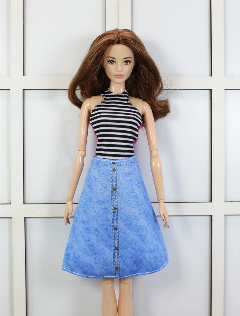 Новая стильная модная одежда платье юбка для кукол BB 1:6 BBIA|beautiful doll clothes|dress for