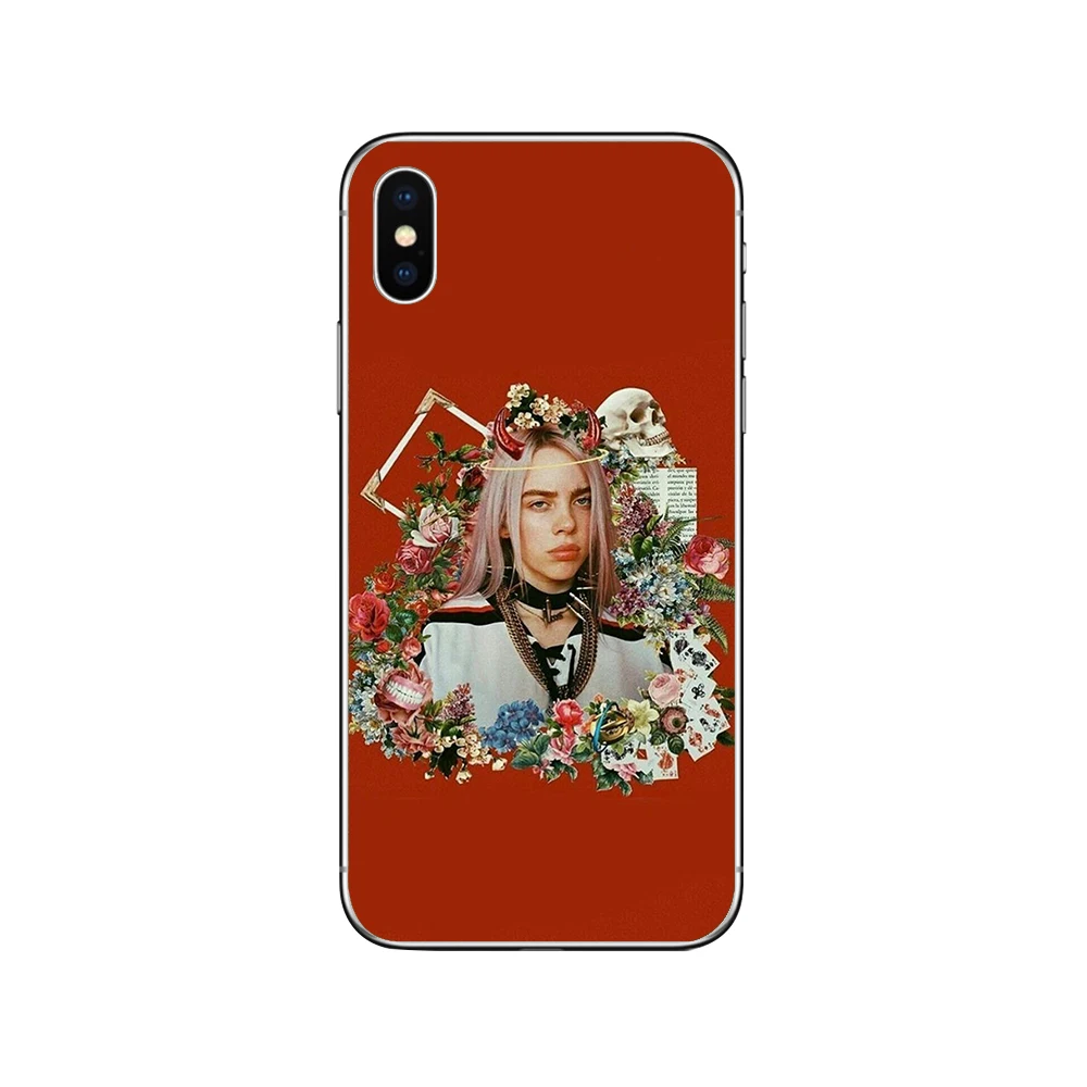 Чехол для телефона ciciber Billie Eilish s для iphone 11 Pro X XS MAX, чехол для iphone XR 7 8 6 6S Plus 5S SE, мягкий чехол из ТПУ - Цвет: Patterned 8