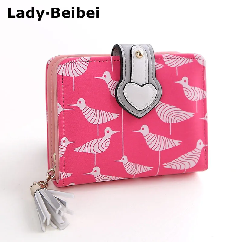 Женские короткие кошельки с изображением животных из мультфильма Lady I высокого