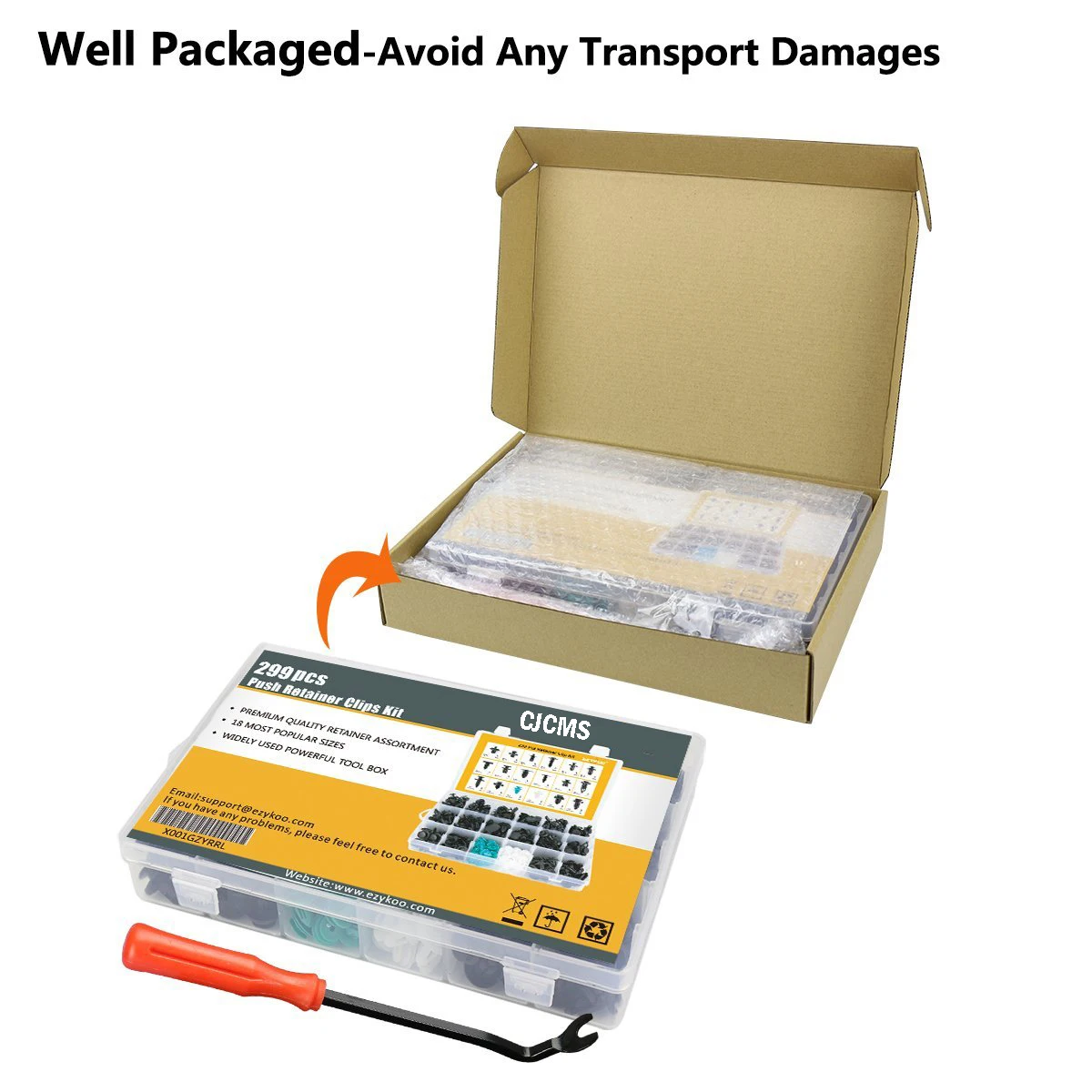 299 шт. Автомобильные пластиковые крепления заклепки штифты инструмент для Toyota Hilux