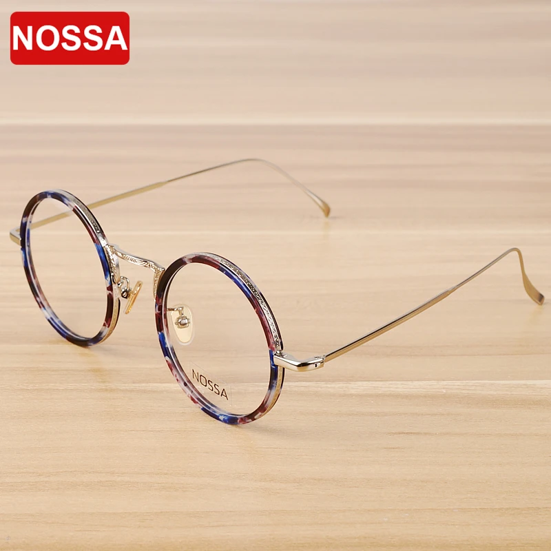 Металлическая оправа для очков NOSSA из сплава мужчин и женщин в стиле ретро