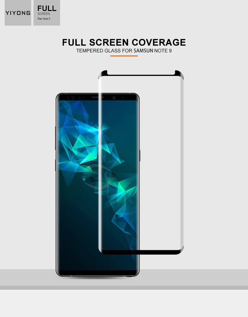 YIYONG 3D Edge изогнутое стекло для samsung Galaxy S8 S9 Plus S7 Edge Закаленное стекло протектор экрана для samsung Note 8 9 S стекло