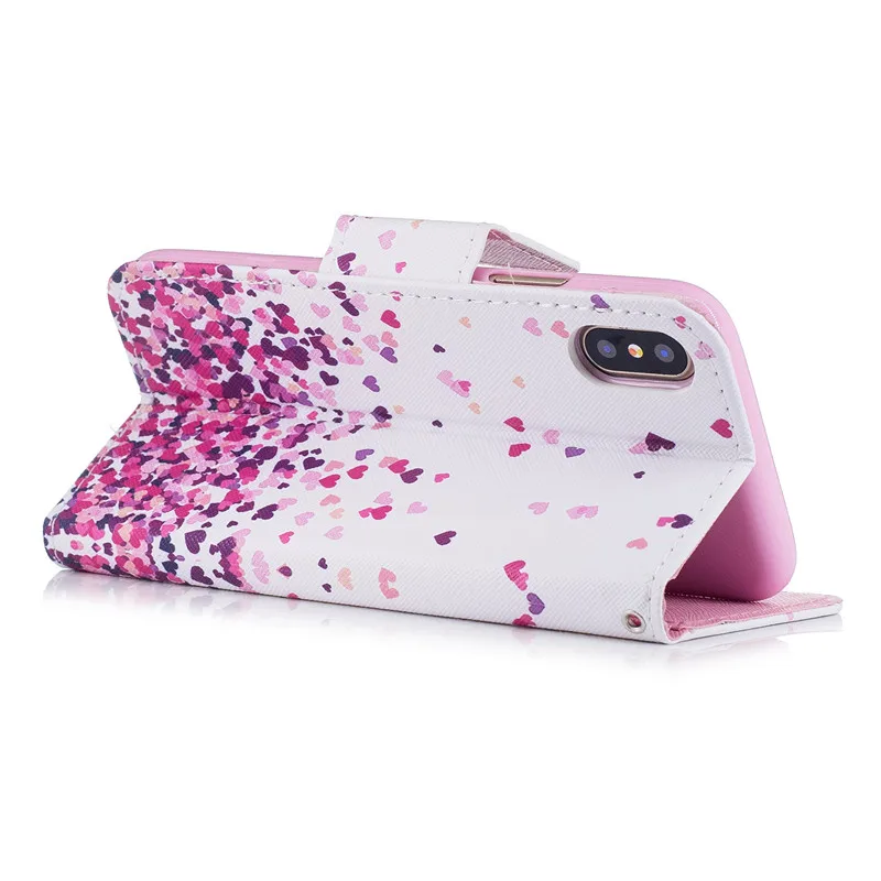 Чехол Wekays для Iphone X, кожаный чехол с цветочным рисунком для Apple Iphone X, 5, 5S, SE, 6, 6s Plus, 6 plus, 7, 8 Plus, 7 plus, 8 plus, чехол s