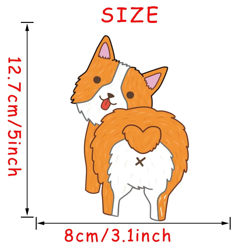 Cute Dog Color Wall Sticker For Kids Rooms Laptop Car Decor Funny Cat Art Decals Diy Refrigerator Posters Home | Дом и сад