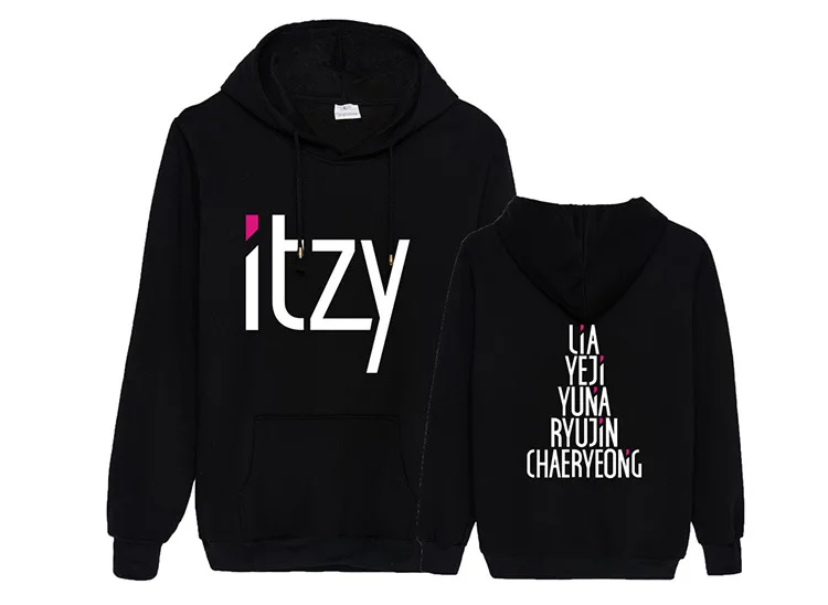 Новое поступление Женская Группа itzy флисовые толстовки с принтом всех