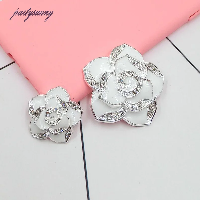 PF Шпильки Flatback Стразы Аппликация Цветок Стразами Исправления Бисер Ремесла