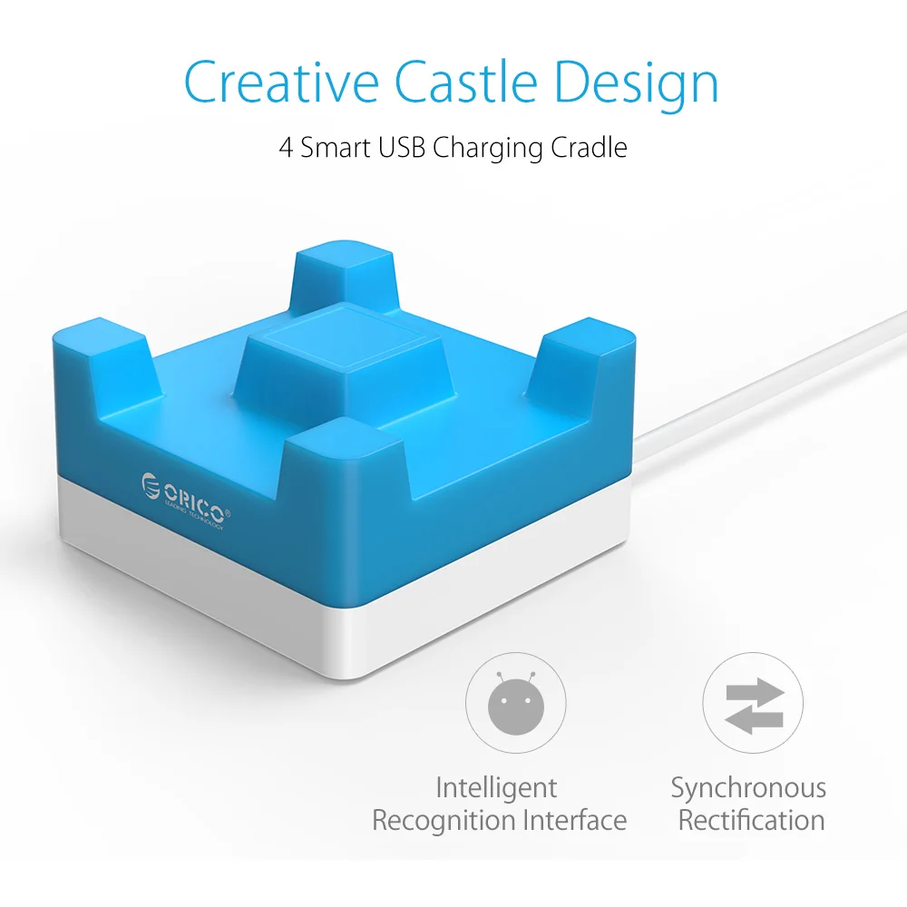 Зарядное устройство ORICO настольное с 4 USB портами 20 Вт 2 А|desktop usb charger|usb chargerdesktop |