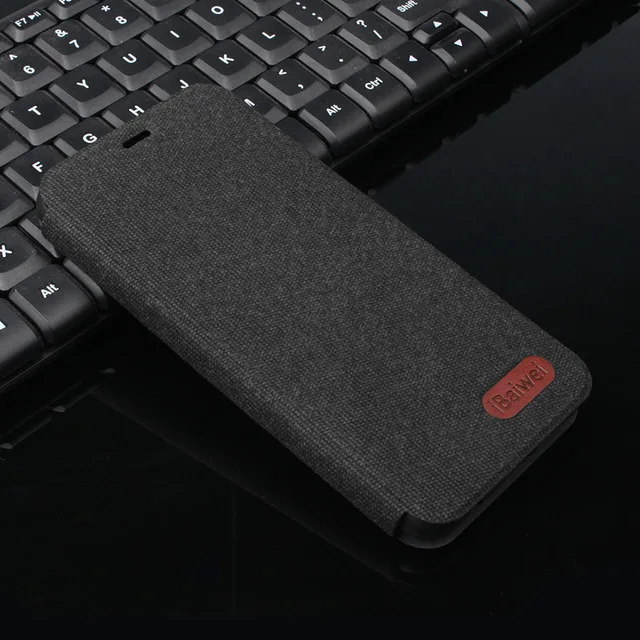 Black Чехол Doogee BL7000 с откидной крышкой, роскошная подставка из ткани, кожаный силиконовый чехол для задней панели, Чехол Для Doogee BL7000 с держателем для телефона - Цвет: Black