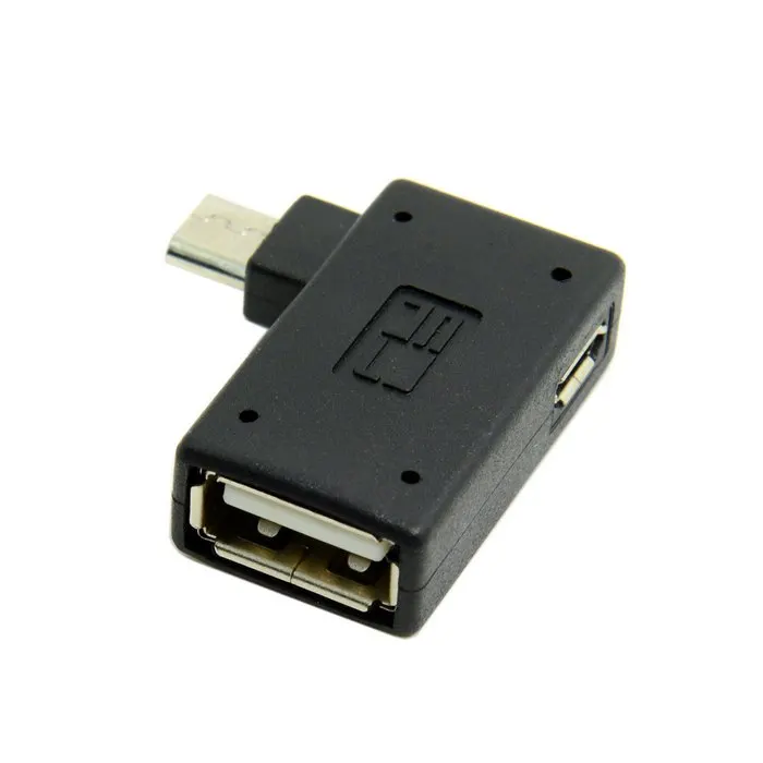 90 градусов Угловой Micro USB 2 0 хост адаптер OTG с питания для планшета|angled micro usb|right angle