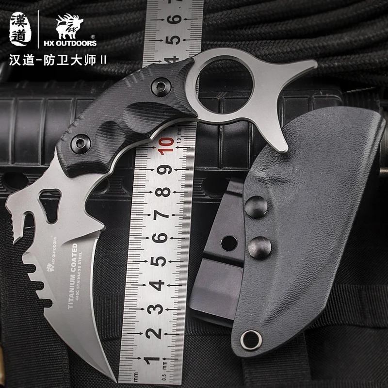 HX на открытом воздухе Karambit ножи охотничьи ножи выживания тактический коготь нож Карманный Самообороны обидный кемпинг инструмент дропшиппинг