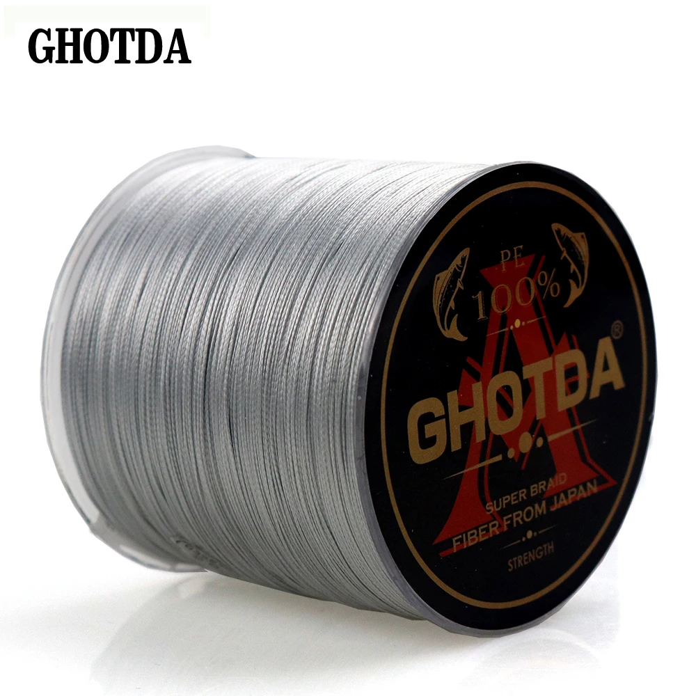 Плетеная рыболовная леска GHOTDA 8 нитей 500/300 м 22/31/43/52/61/78LB | Спорт и развлечения