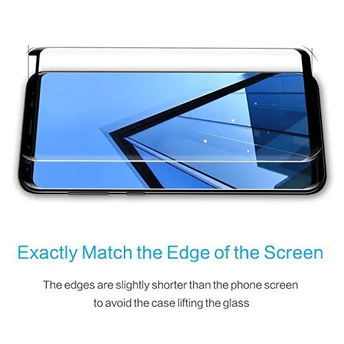 Maxannty Bulletproof 3D HD Curved Tempered Glass Screen Protector For Samsung Galaxy S8 9H Hardness Anti-Scratch Fingerprint | Мобильные