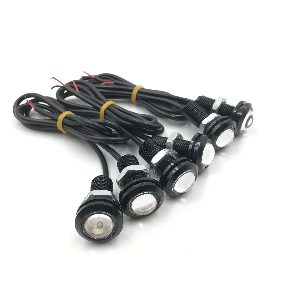 6x красный 9W 12V 24V Eagle Eye светодиодный мотор для автомобиля дневные ходовые DRL задние