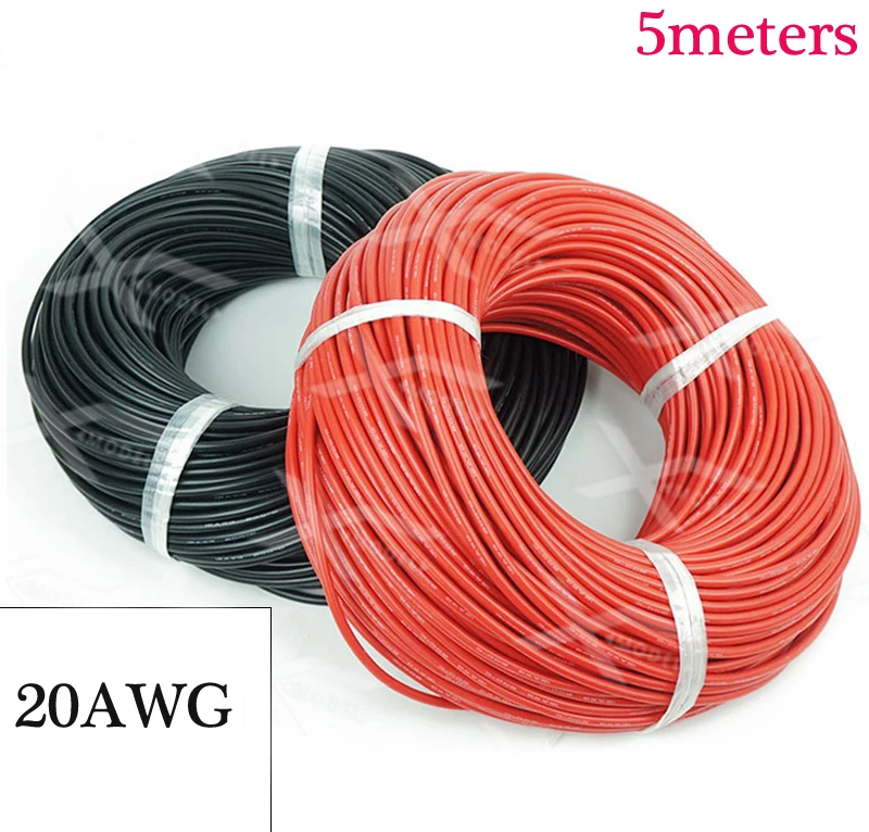 5 метров RC скоростная лодка использовать 20AWG силиконовой линии 0 92 мм медный