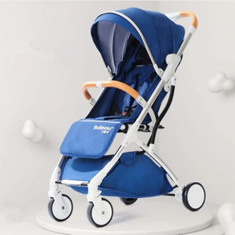 Navy blue 7 кг легкая детская коляска 3 в 1 складная переносная Роскошная Горячая коляска для мамы детская коляска розовая коляска - Цвет: Navy blue