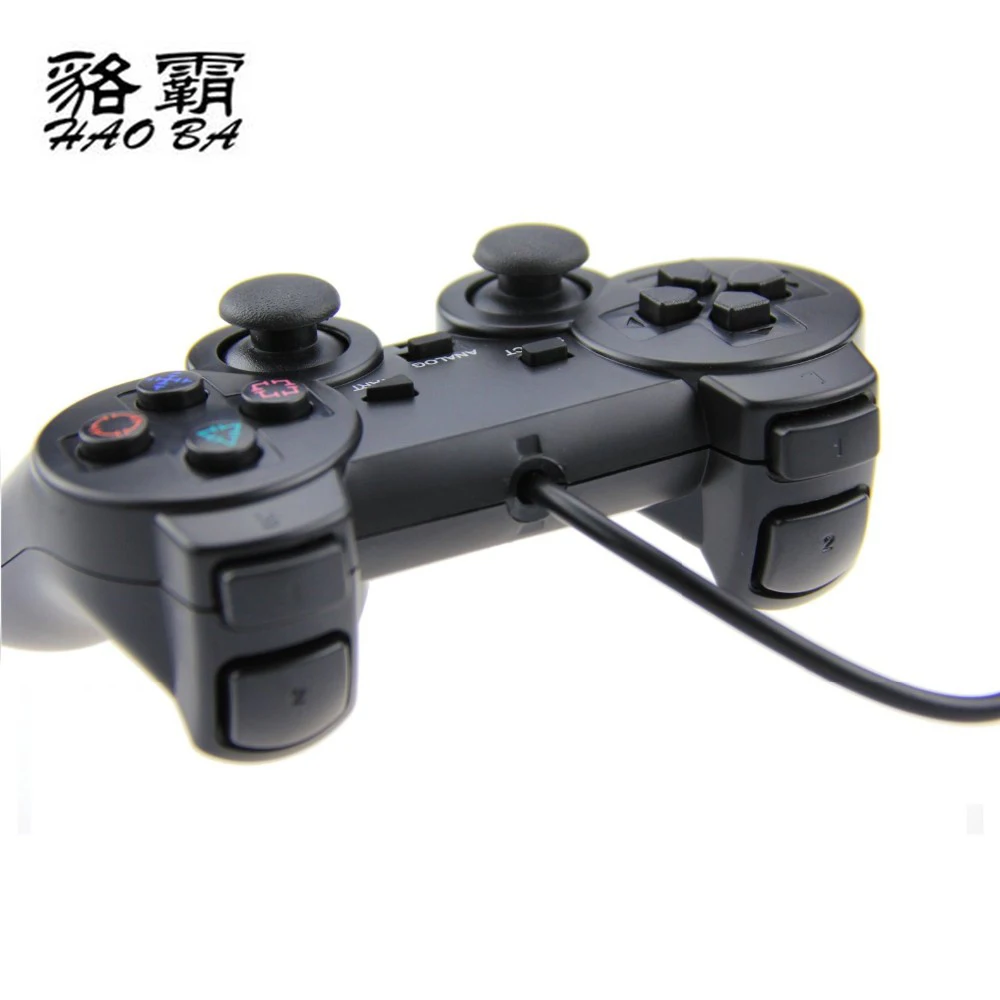 Haoba 1.8 м Проводной Двойной вибрации геймпад для Sony PlayStation 2 PS2 контроллер DualShock