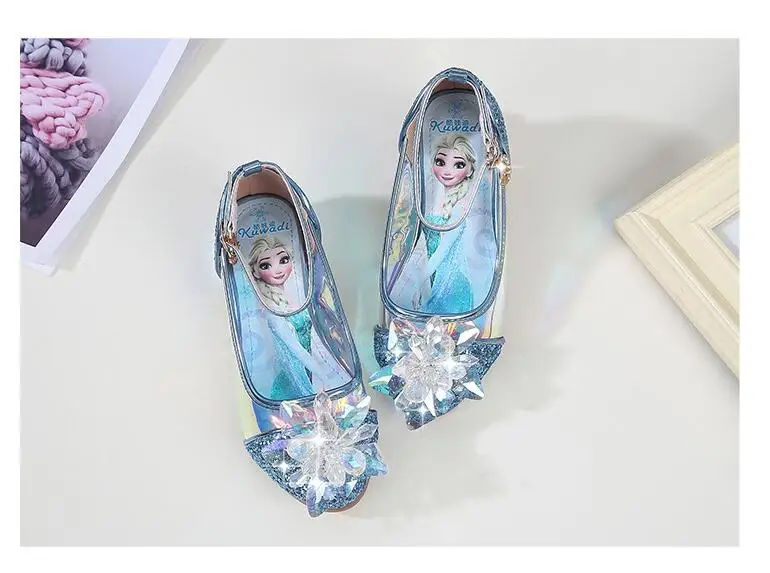 Обувь для девочек с кристаллами Новинка лета 2019 милые детские свадебные сандалии