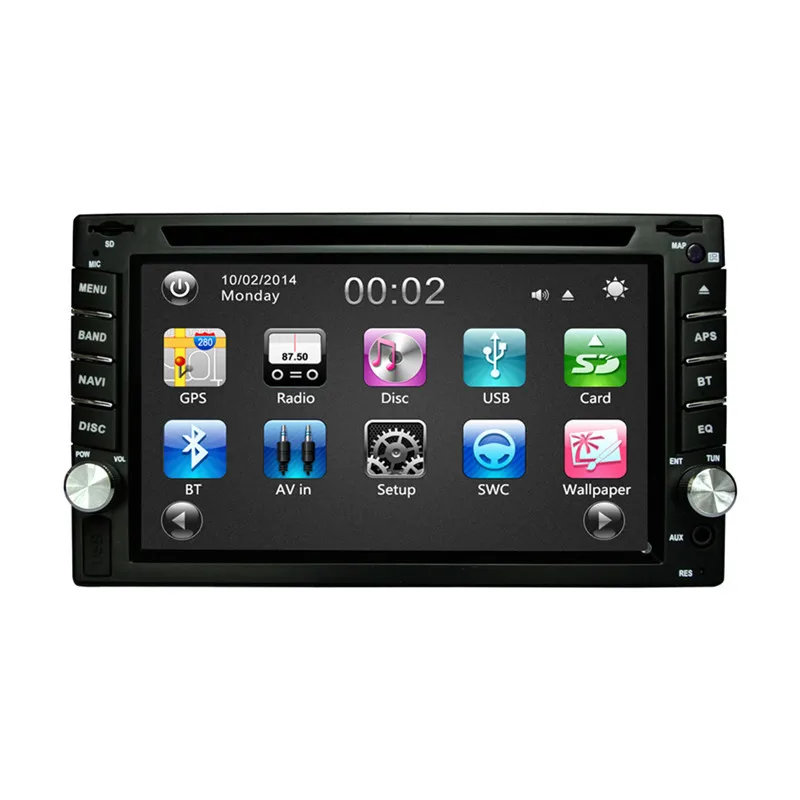 Универсальный 6 2 дюйм(ов) 2Din автомобильный DVD gps навигации RM LC353 стерео радио Bluetooth