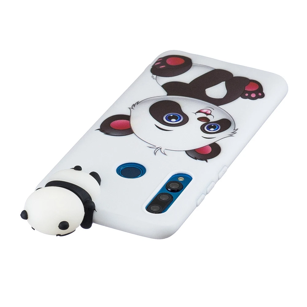 Etui Huawei Y5 Y6 Y7 Y9 Prime Cases 3D Kawaii Panda Unicorn Silicon Cover on for Funda Huawei Y5 Y6 Y7 Y9() Phone Case
