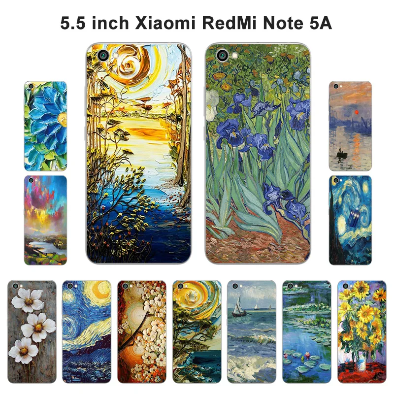Черный чехол для Xiaomi Redmi Note 5A задняя крышка силиконовый мягкий с масляной