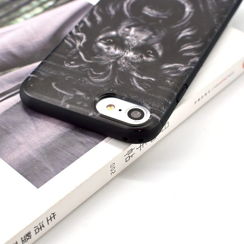 Высокое Качество для iphone 6 6s plus 7 плюс BK Candy Мягкий силиконовые Лев Телефон Случаях
