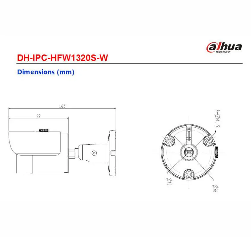 Сетевой видеорегистратор DaHua IPC HFW1320S W 3MP Мини Пуля IP Камера день/ночь инфракрасный