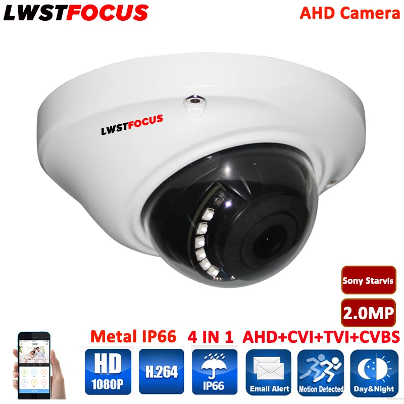 HD 1080 P 4 в 1 Sony starvis imx290 Водонепроницаемый/vandarproof номеров Купол/AHD/TVI/CVI/ CVBS Камера S AHD