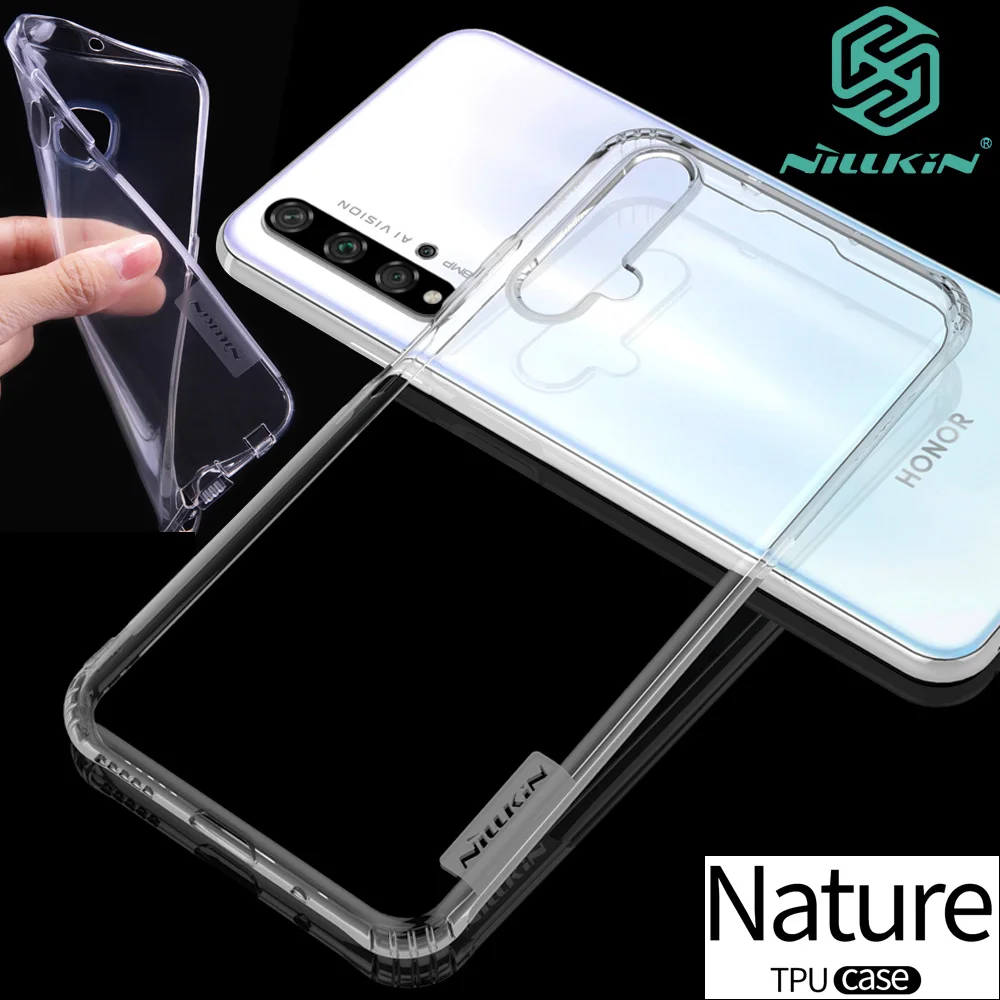 Прозрачный чехол Nillkin Nature для Huawei Honor 20 Pro мягкий из ТПУ|Бамперы| |