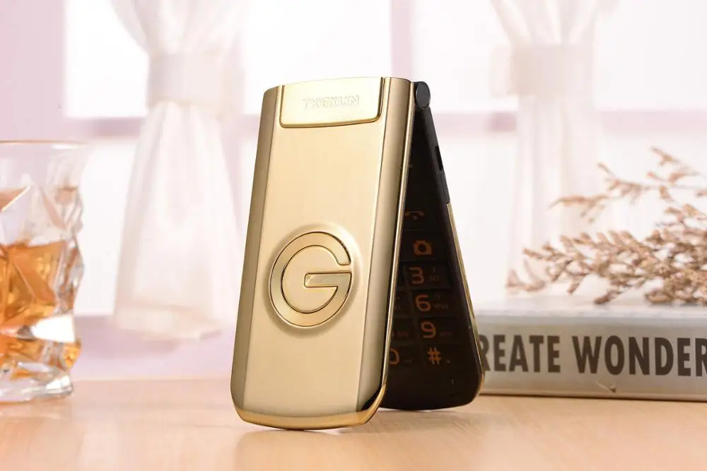Gold FSMART TKEXUN G3 G9000 роскошный мобильный телефон 1600 мАч батарея две sim-карты 1.3MP Bluetooth FM радио фонарик SOS мобильный телефон - Цвет: Gold