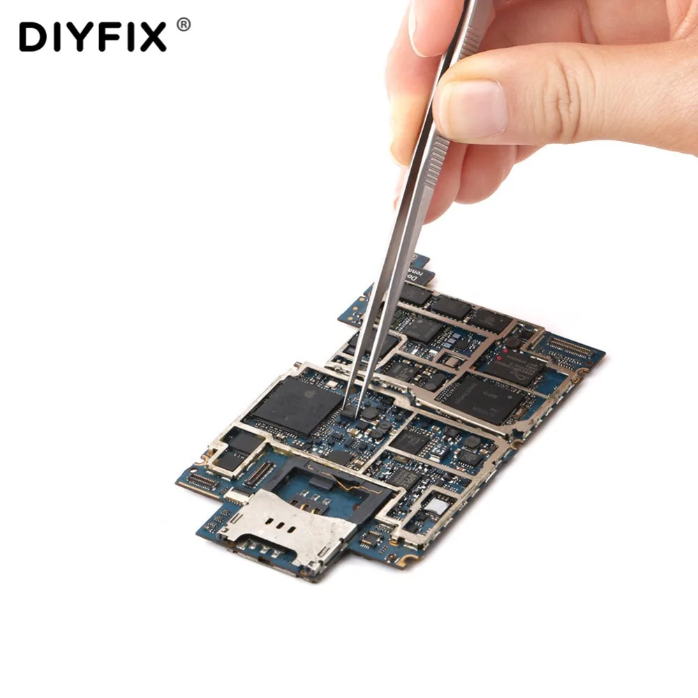 DIYFIX точные пинцеты для электроники промышленные антистатические прямые