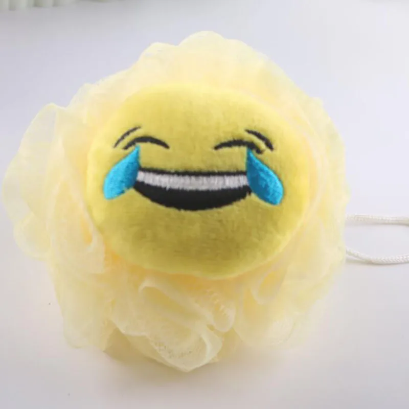 Yellow laughs tears 1 шт. мультяшная Ванна цветок ванна мяч молоко душ аксессуары Принадлежности для ванной комнаты люфа сетка губка супер мягкая губка для купания - Цвет: Yellow laughs tears