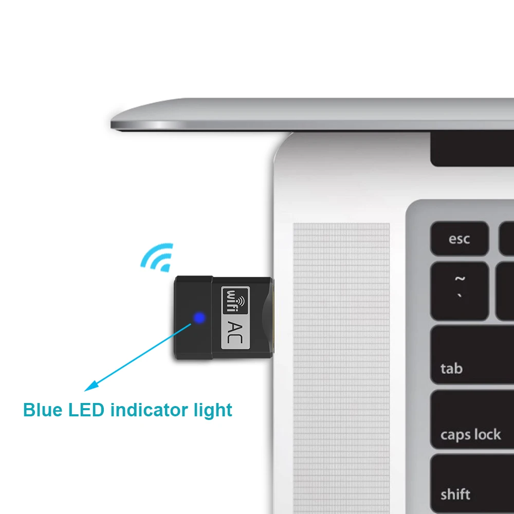 Мини Беспроводной двухдиапазонный 802.11ac Портативный USB WiFi 5 ГГц 2,4 ГГц 433 адаптер Mpbs RTL8811AU для Windows XP Win Vista Win 7 8 10 Mac