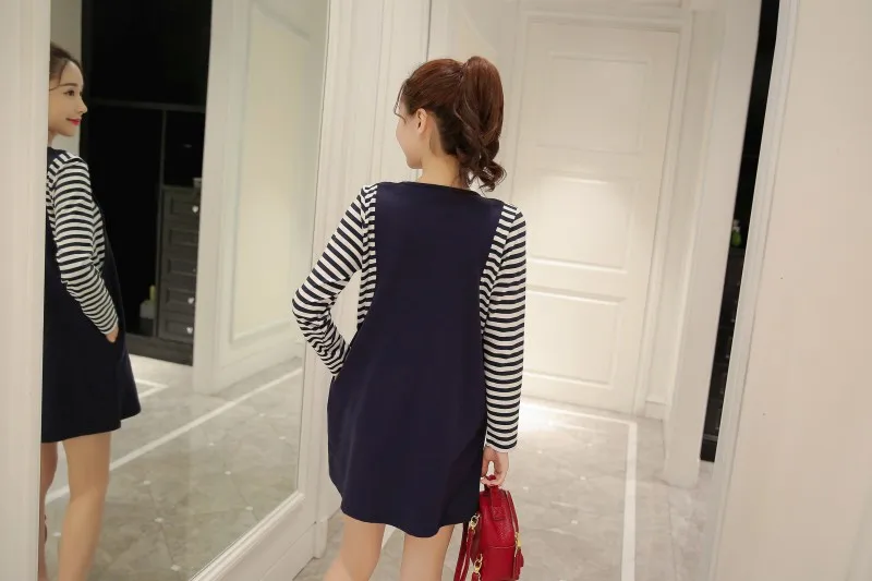 Полосатые хлопковые топы для кормящих мам весна осень послеродовые футболки