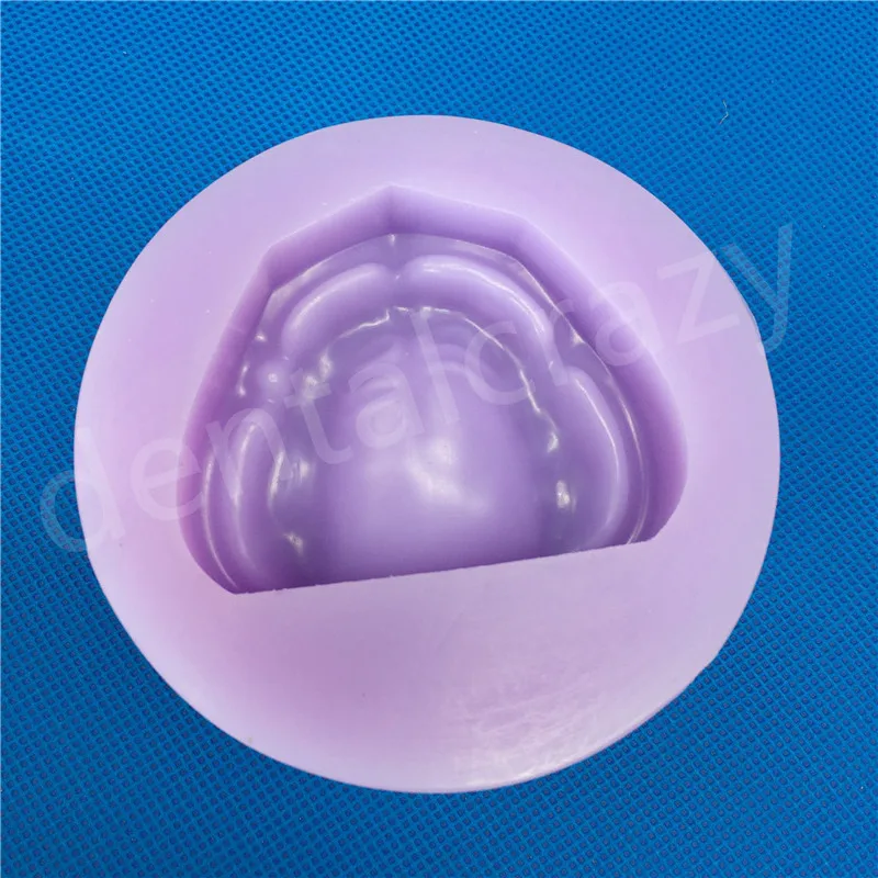 Гипс стоматологический модель формы Edentulous Jaw Base Silicon Complete Block-фиолетовые