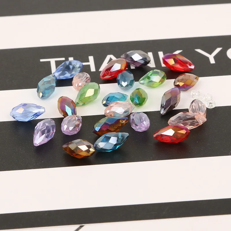 50pcs/lot Austrian Beads Crystal Multi Color Tear Drop Glass For Jewelry Making DIY Bracelet Beading | Украшения и аксессуары