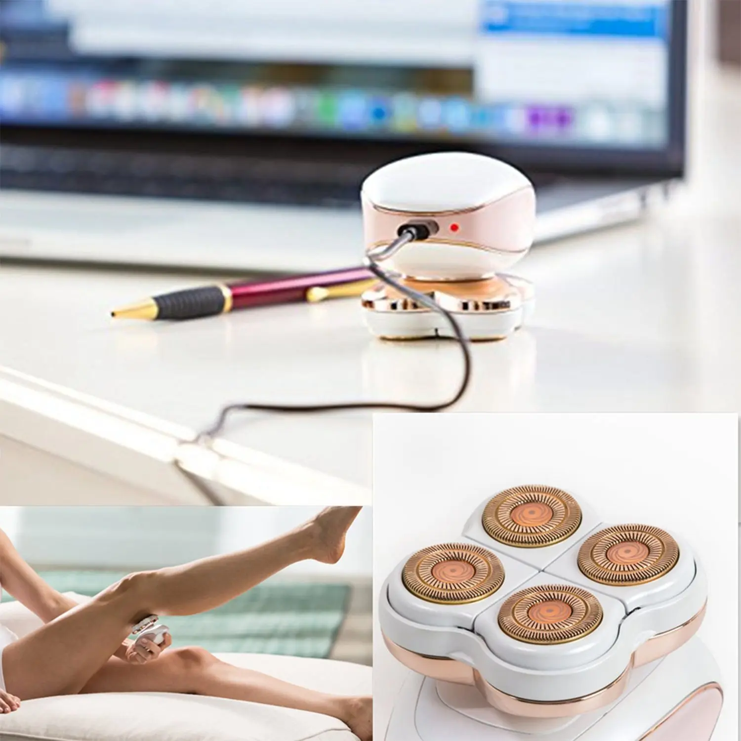 Лидер продаж USB перезаряжаемые Эпиляторы для мужчин и женщин применение удаление