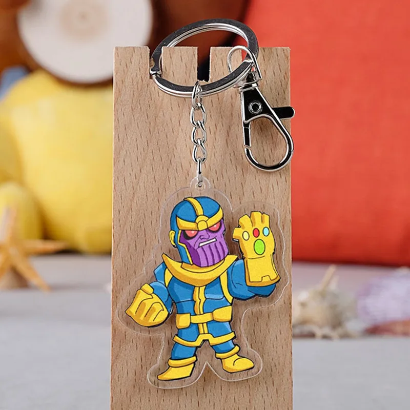 Marvel Movie Avengers Endgame Thanos Infinity Gauntlet мультяшный автомобильный брелок держатель лучший