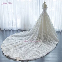 real photos elegant appliques lace a line off the shoulder wedding dress strapless bridal gown chapel train bride dresses
