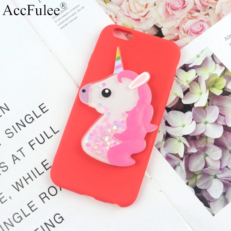 PinkHorse Red Bling с милой лошадкой и чехол для Nokia на возраст 1, 2, 3, 5, 6,, 7 Plus, 8, 9, динамический с блестками и жидкостью с лошадью мягкий чехол из термополиуретана - Цвет: PinkHorse Red