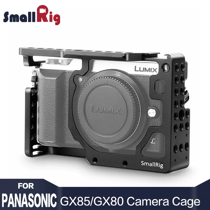 SmallRig Двойная Клетка для камеры из алюминиевого сплава Panasonic Lumix DMC GX85 / GX80 GX7 Mark II
