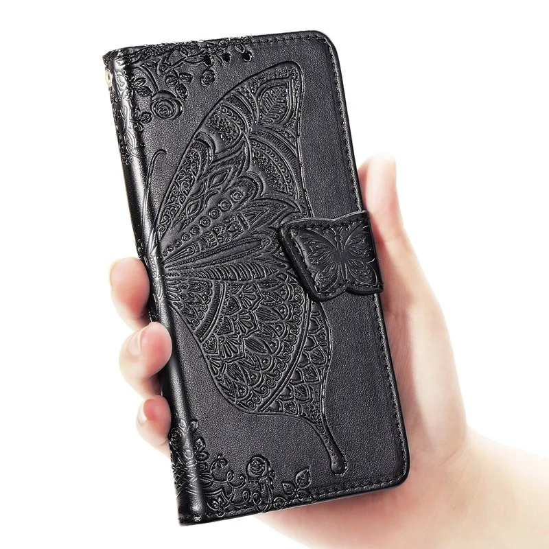 Black Чехол-книжка с 3D тиснением для Xiaomi Redmi 7A, кожаный чехол для Xiomi Redmi 7A 7 A, держатель для карт, кошелек для Redmi 7A, чехол для Redmi 7A - Цвет: Black
