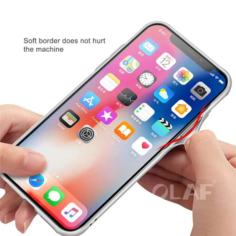 Olaf Tempered Glass Phone Case for iPhone X 10 0.55MM Protective Mobile Cover Cases 6 7 8 Plus Accessories |