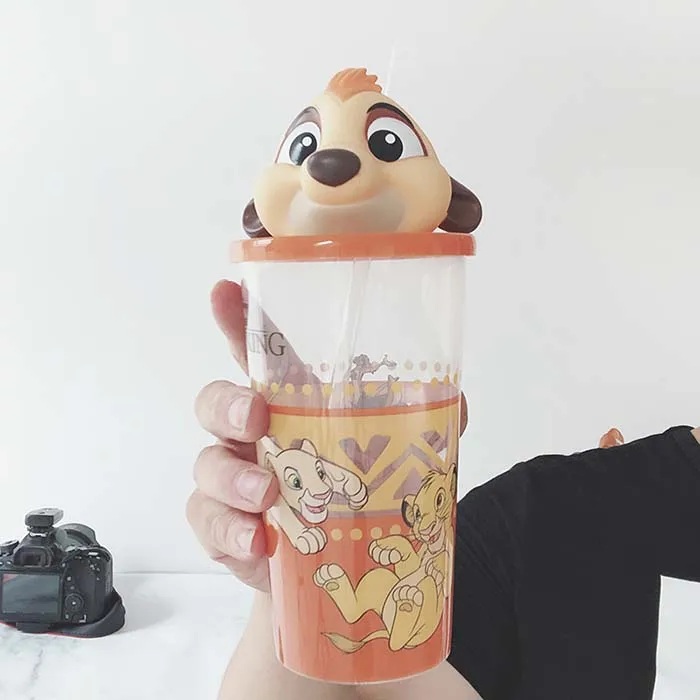 01 Подлинный Дисней, Король Лев, фигурка, чашка, игрушки, аниме, фильм, Король Лев, попкорн, бочонок, подарок, игрушки для детей, Funs - Цвет: 01